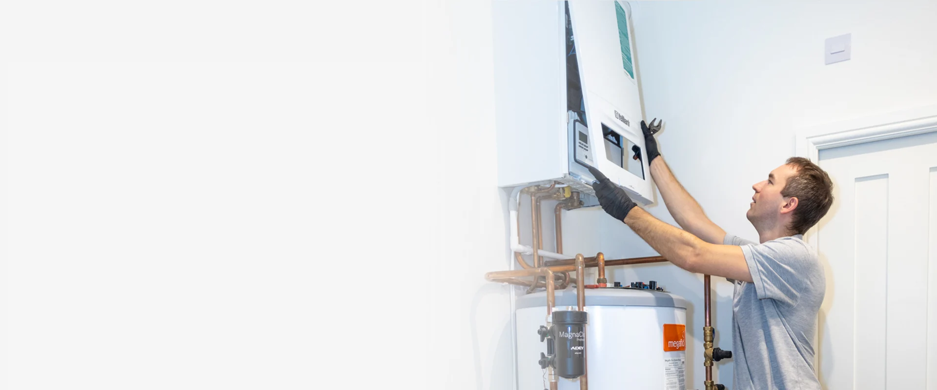 Engineer carrying out a Boiler Installation & Replacement in West London