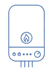 Combi boiler illustration